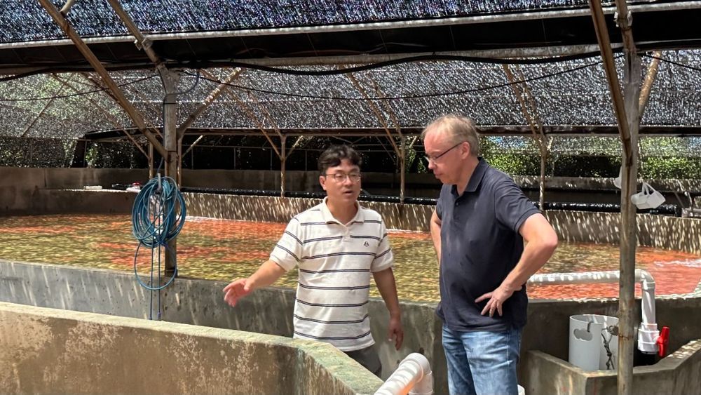 INVE aquaculture R&D director 피쉬케어 방문 1