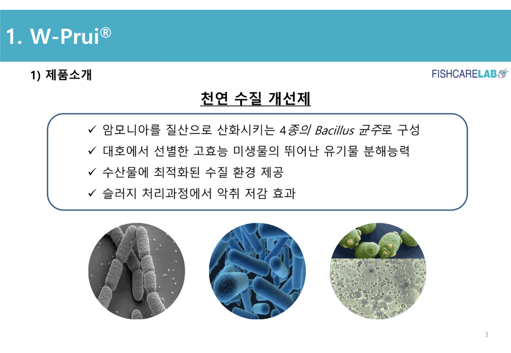 생균활용 천연 수질개선제 W-Puri 2