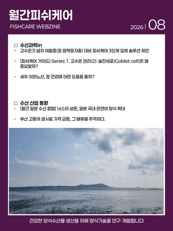 월간피쉬케어 2026년 8월호 표지